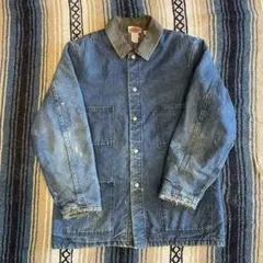 90s Dickies デニムカバーオール　ブランケット付