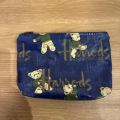 Harrods ハロッズベア柄ポーチ