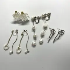 イヤリング　ピアス　まとめ売り　4点
