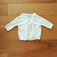 カーディガン　白　 80サイズ　無印良品
