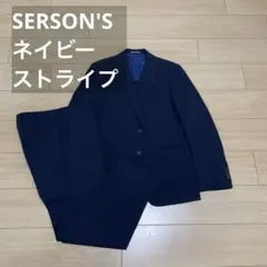 【紺シャドーストライプ】PERSON'S FOR MEN ビジネススーツ