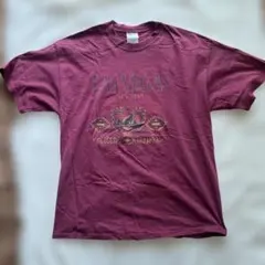 ラスベガス Tシャツ XL バーガンディ　vintage古着