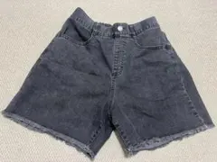 【GLOBAL WORKグローバルワーク】160ブラックデニム　ショートパンツ