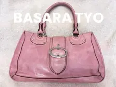 【BASARA TYO 】ハンドバッグ レザー調ピンクのサムネイル