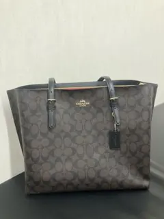 【美品】COACH コーチ モリー トートバッグ シグネチャー A4収納可