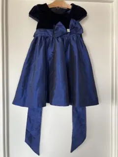 CatherineCottageネイビー ベルベット サテン ドレス