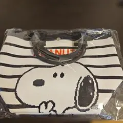 新品 未開封PEANUTS スヌーピー ニットトートバッグ