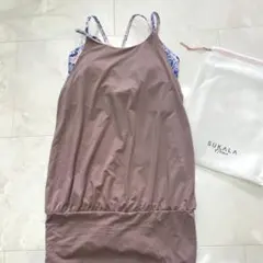 LAVA ☆ ビギナーキャミソール ダスティーグリーン サイズM 新品未開封 LAVA限定 カップ付きTシャツ コーラルピンク ヨガウエアー