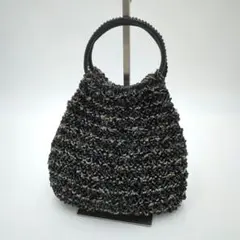 美品　アンテプリマ　ワイヤーバッグ　ハンドバッグ　ブラックビーズのサムネイル