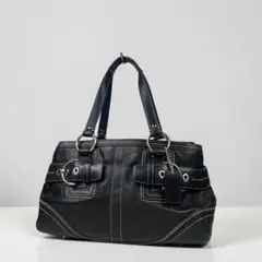 美品 COACH コーチ レザー ソーホー トートバッグ 肩がけ 黒 y2k