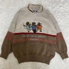 美品　ゴルフ　HARDY AMIES SPORT ハーフジップセーター　ニット