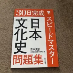 30日完成スピードマスター日本文化史問題集日本史B