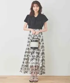 31 Sons de Mode チュール刺繍ロングスカートMのサムネイル