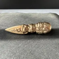 古い ペンダント 真鍮？ 金銅 北斗七星◇金属製彫刻カーブ角 - メルカリ