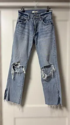 【マウジー】MOUSSY ダメージストレートデニム 24