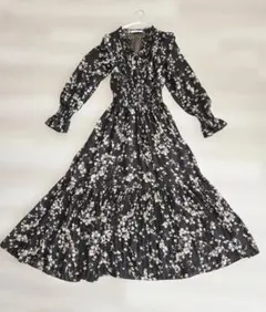 【ゆったりsize】SNIDEL フラワープリント マキシドレス