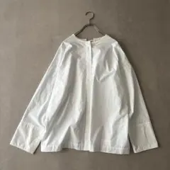 美品 25SS Curensology 2WAYリボンブラウス 白 日本製 Fのサムネイル