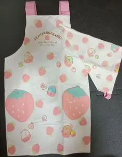 すみっコぐらし　SUMIKKOGURASHI いちご柄 エプロンのサムネイル