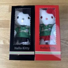 セブンイレブン限定 ハローキティ 足長ぬいぐるみ ブラック レッド 2種
