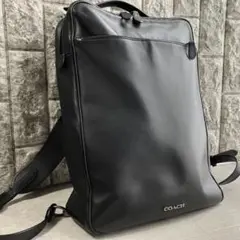 極美品 コーチ グラハム 3way バックパック ビジネス レザー A4可 黒