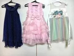 子供服　女の子　120　まとめ売り　ドレス　ワンピース　発表会　結婚式