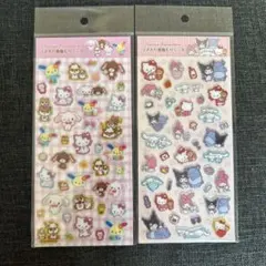 【国内正規品】サンリオ ラメ入り樹脂もりシール2種セット