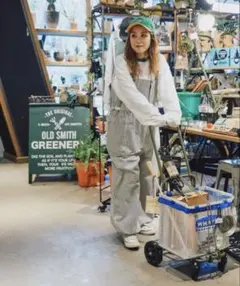 ニコアンド[Make stuff '24]てぃら チノワークサロペット