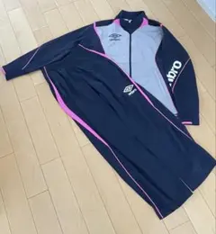 umbro アンブロジャージ上下セット M ネイビー/グレー/ピンク サッカー