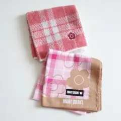 新品 MARY QUANT マリークワントタオルハンカチ & ハンカチ セット
