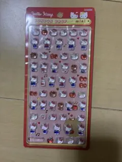 正規品　新品未使用　ボンボンドロップシールミニ ハローキティちゃんレッド