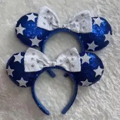 ディズニー 星柄リボン付きカチューシャ