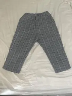 COMME CA ISM チェック柄 長ズボン 100A