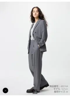 新品未使用　ユニクロ　タックワイドパンツ　М