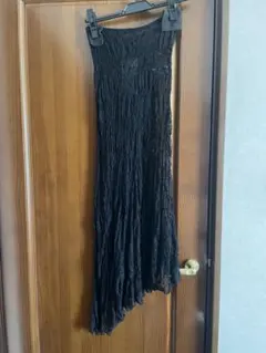 新品　ZARA アシンメトリーレーススカート ブラック Sサイズのサムネイル