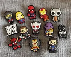 マーベル ディズニー ジビッツ　サンダルバッジ 13個セット まとめ売り