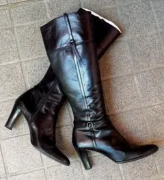 本革製　モード・エ・ジャコモ ロングブーツ