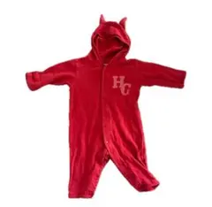 ヒスミニ　ヒステリックミニ　ロンパース　長袖　デビル　赤　70