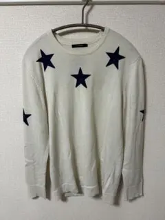 GUILD PRIME 星柄ニットセーター