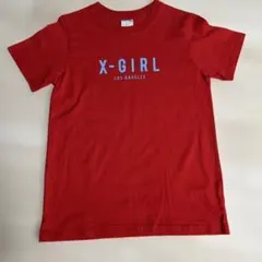 X-GIRL ロゴプリント 半袖Tシャツ レッドのサムネイル