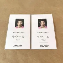 Snow Man Dangerholic 名刺カード ラウール 2枚セット