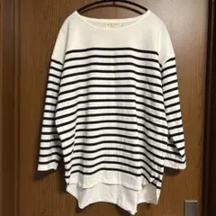 ボーダー長袖Tシャツ　ロング　any FAM