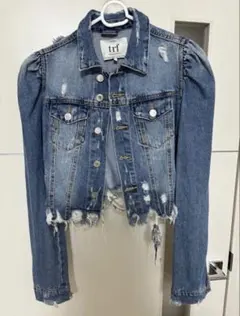 ⭐️OWN様専用⭐️ZARA trfダメージ デニム ジャケット　ショート丈