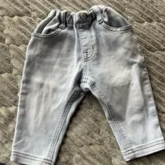 BREEZE デニム風パンツ サイズ80 ライトブルー