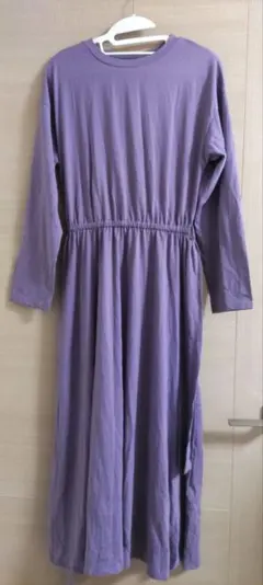 カットフレアワンピース ◆greenparks LHELBIE◆ パープル 新品