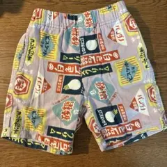 100cm ハーフパンツ レトロ柄