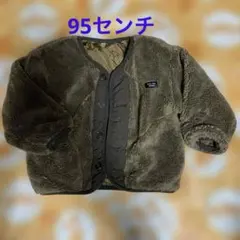 フリースジャケット 95㎝ブラウン美品のサムネイル