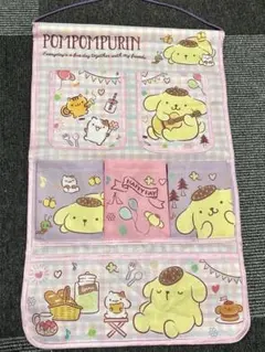 サンリオ ポムポムプリン 収納ポケット ウォールポケット