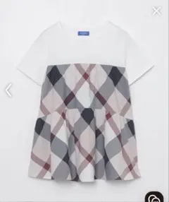BLUE LABEL CRESTBRIDGE チェック柄切替Tシャツのサムネイル