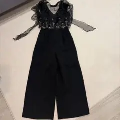 Lily Brown リリーブラウン ブラックパンツドレス サイズ1 フォーマル