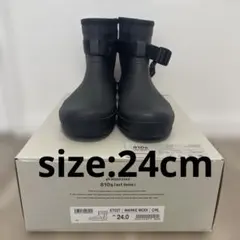 【美品】ムーンスターラバーブーツ　24cmチャコールのサムネイル